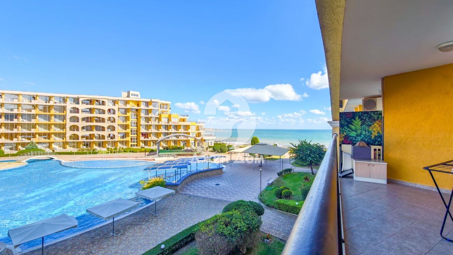 Двустаен апартамент с ГЛЕДКА МОРЕ в к-с „Мидия“, гр. Ахелой - 0