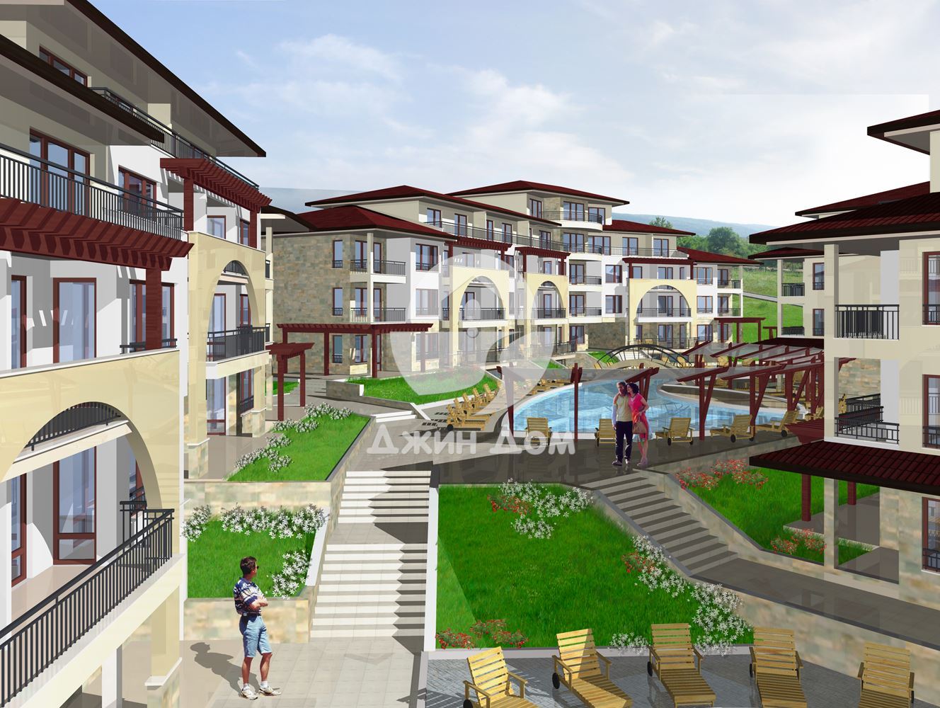 Едностаен апартамент в к-с „Арките“, с. Кошарица - 0