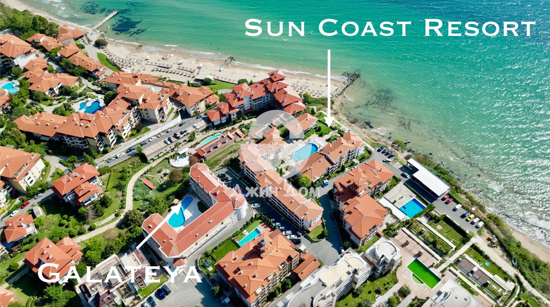 Тристаен апартамент с ПАНОРАМА МОРЕ в Сън Коуст Резорт, гр. Свети Влас - 0