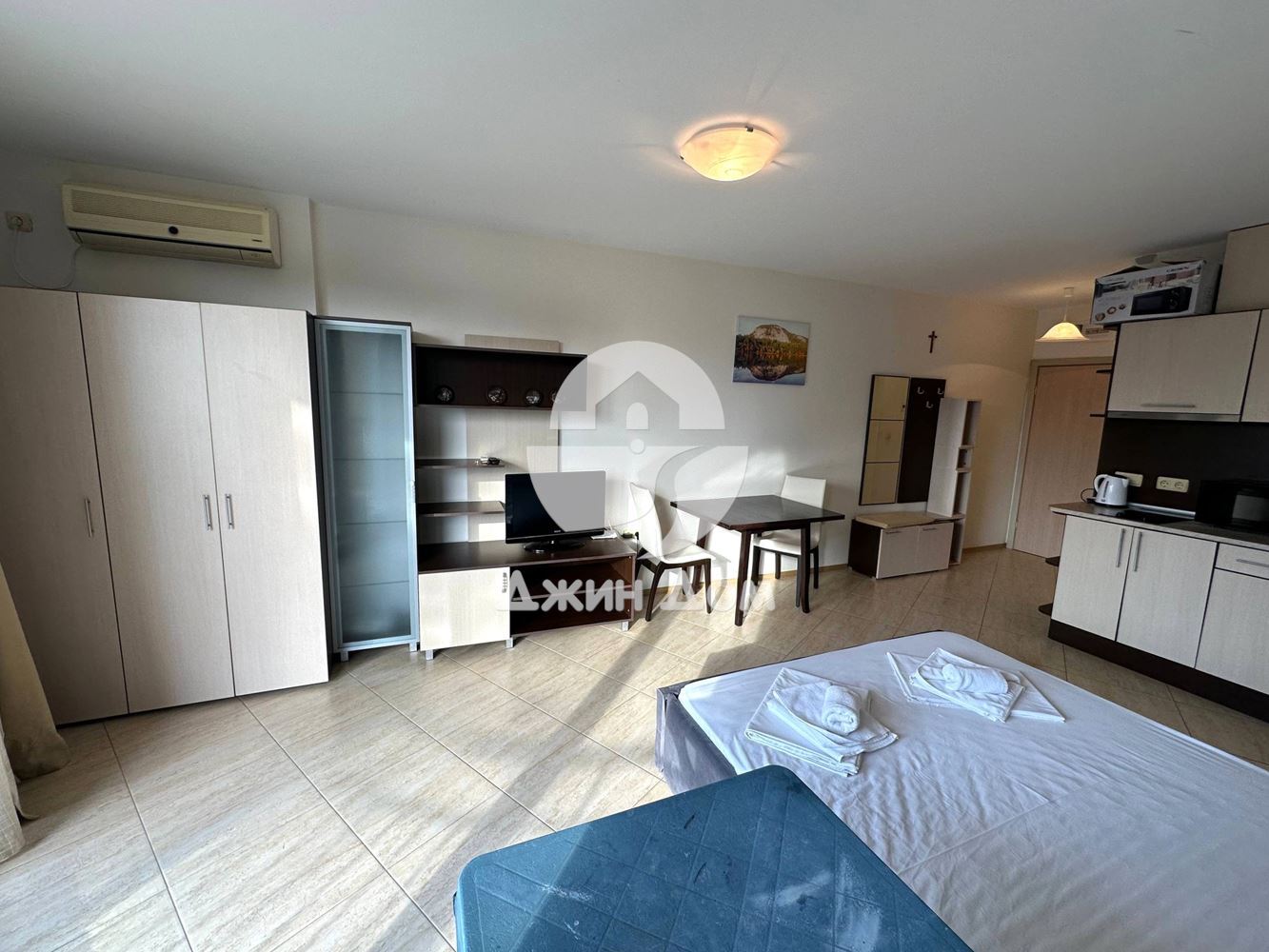 Едностаен апартамент на ПЪРВА ЛИНИЯ в к-с „Мидия“, гр. Ахелой - 0