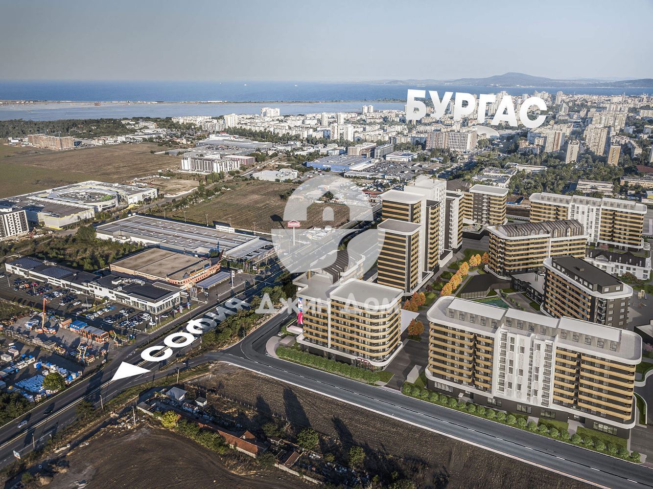 Двустаен апартамент с НИСКА ТАКСА в к-с Атлас 2, гр. Бургас - 0