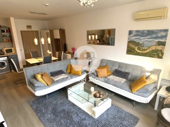 Стилен двустаен апартамент с ДВОР в к-с „Винеярдс СПА Резорт“, Ахелой - 0