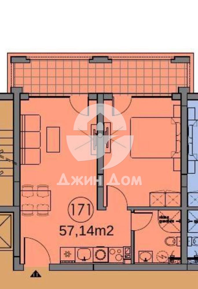 Двустаен апартамент к-с „Грийн Форт Сюитс“, к.к. Слънчев бряг - 0