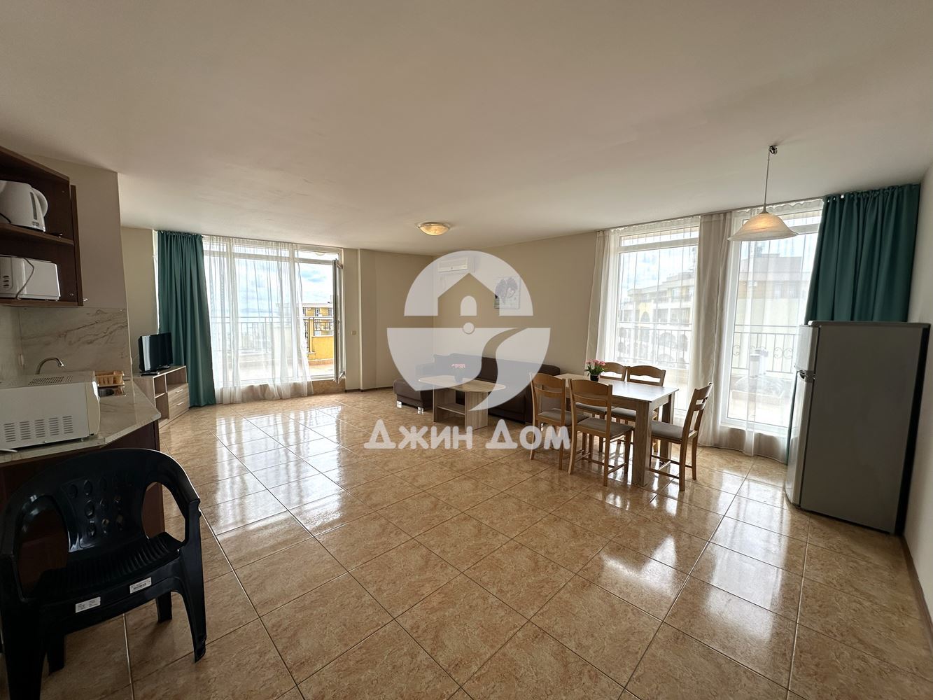 Тристаен апартамент с ПАНОРАМА МОРЕ в к-с „Мидия“, гр. Ахелой - 0