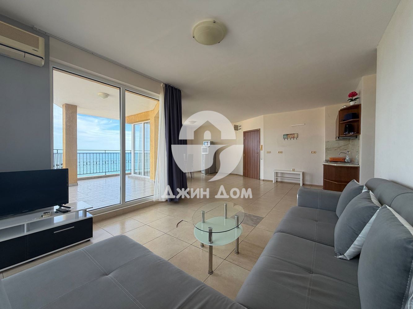 Тристаен апартамент с ПАНОРАМА МОРЕ в к-с „Мидия“, гр. Ахелой - 0