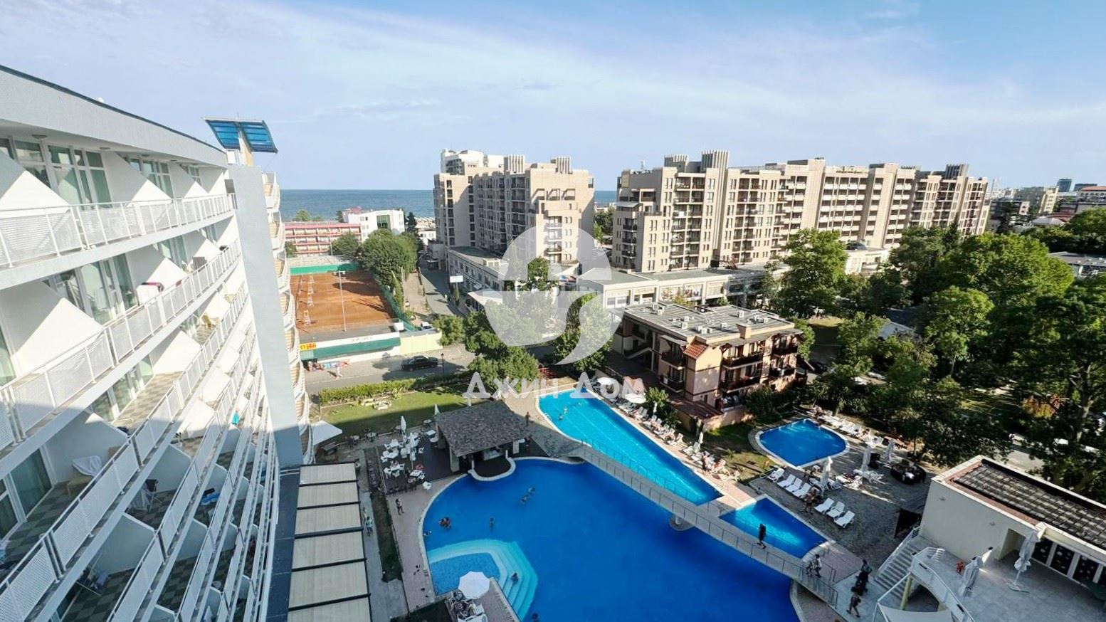 Двустаен апартамент с ГЛЕДКА МОРЕ в к-с „Нирвана“, к.к. Слънчев бряг - 0