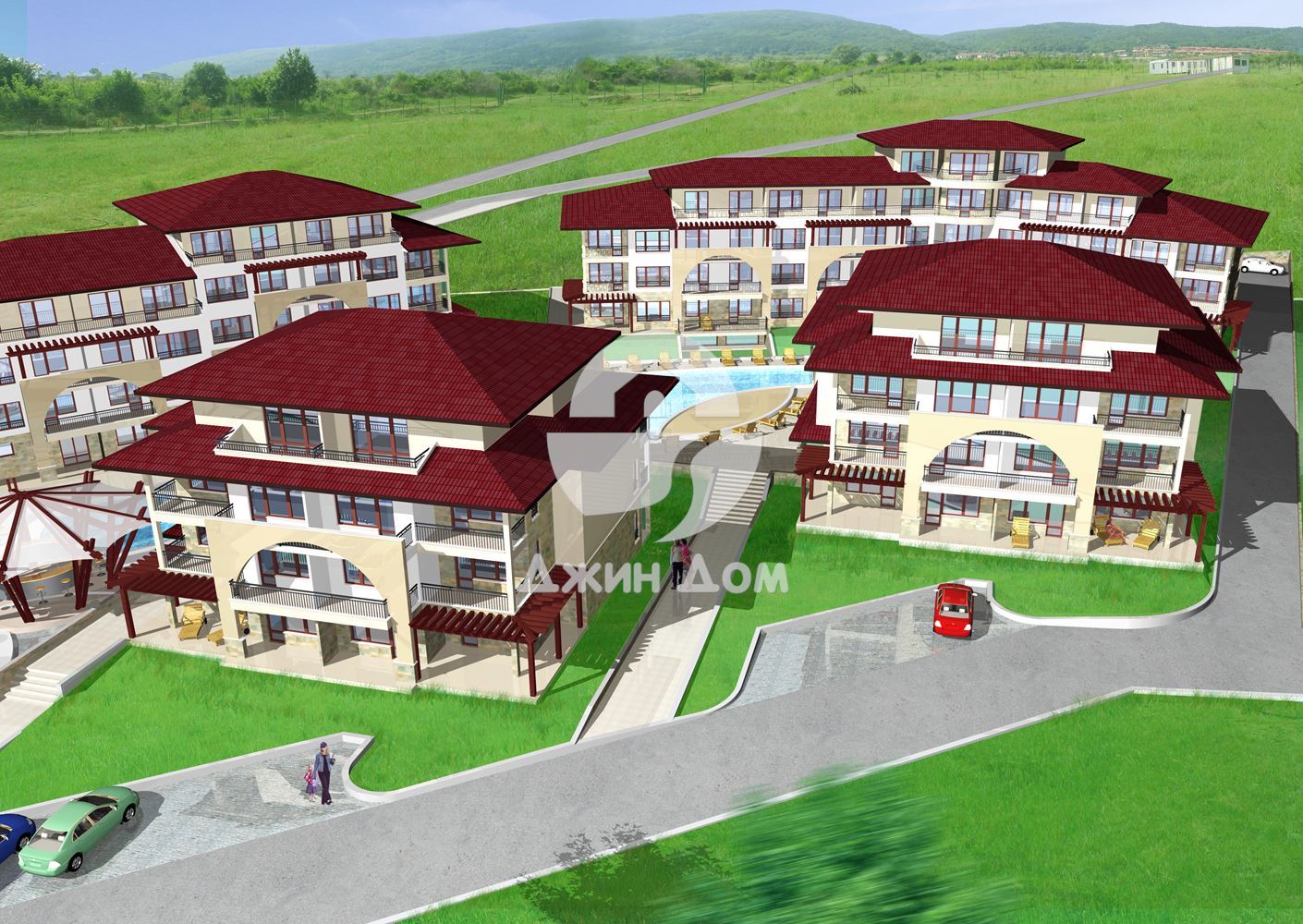 Тристаен апартамент в к-с „Арките“, с. Кошарица - 0