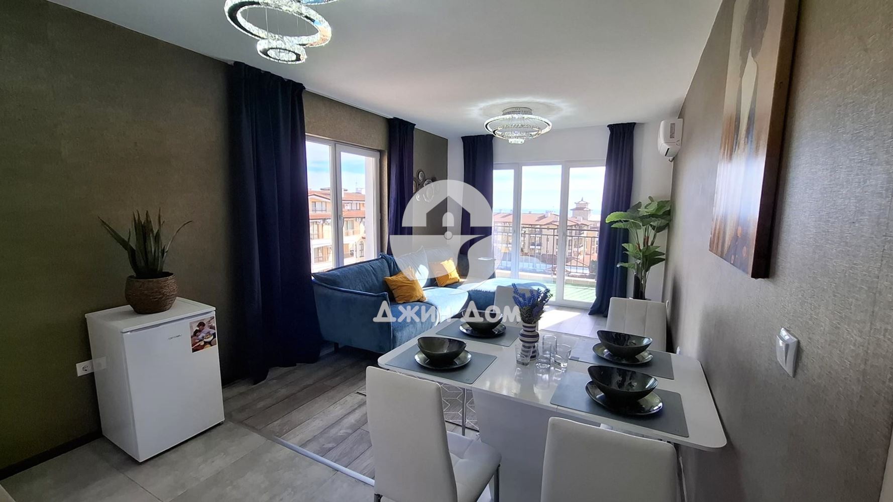 Двустаен апартамент с ГЛЕДКА МОРЕ в к-с Домус Екстра, гр. Свети Влас - 0