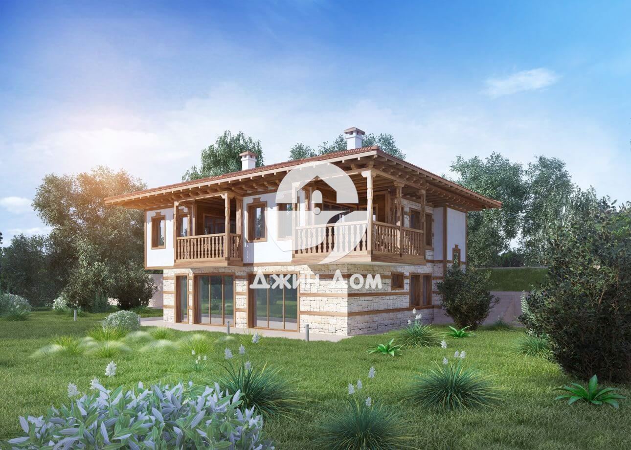 Къщи-близнаци с ПАНОРАМА МОРЕ във Венид Еко Вилидж, гр. Свети Влас - 0