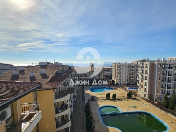 Тристаен апартамент с ГЛЕДКА МОРЕ в к-с Аква Дриймс, гр. Свети Влас - 0