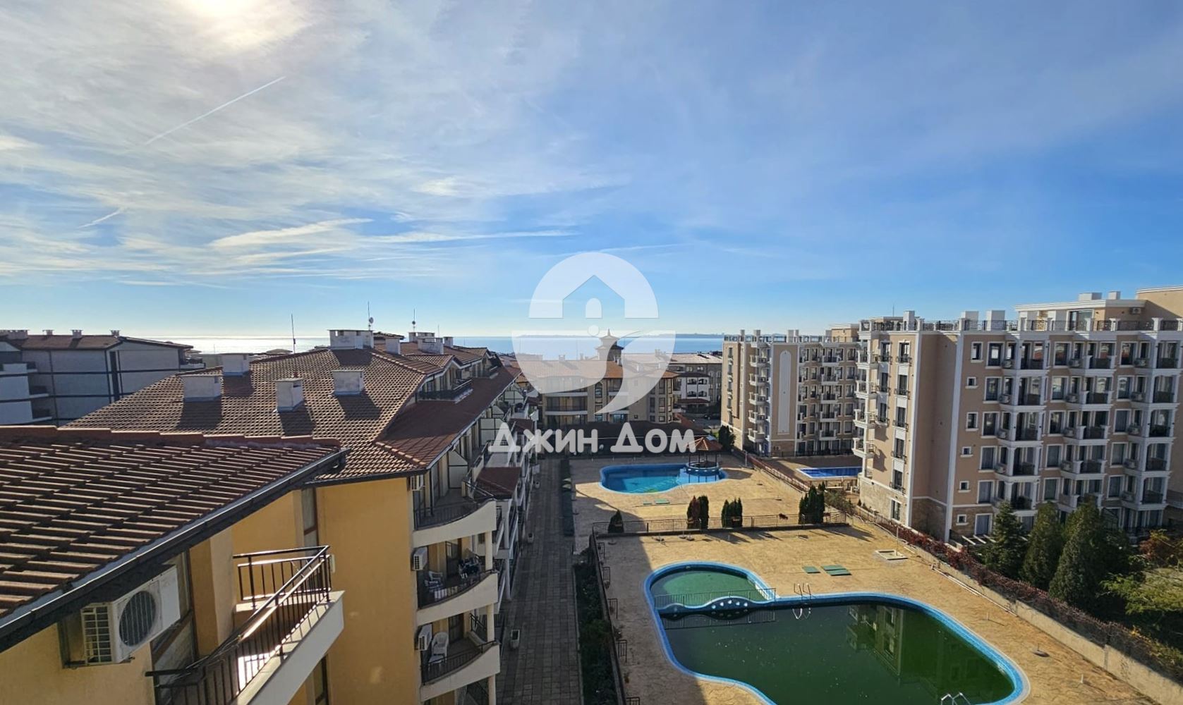 Тристаен апартамент с ГЛЕДКА МОРЕ в к-с Аква Дриймс, гр. Свети Влас - 0