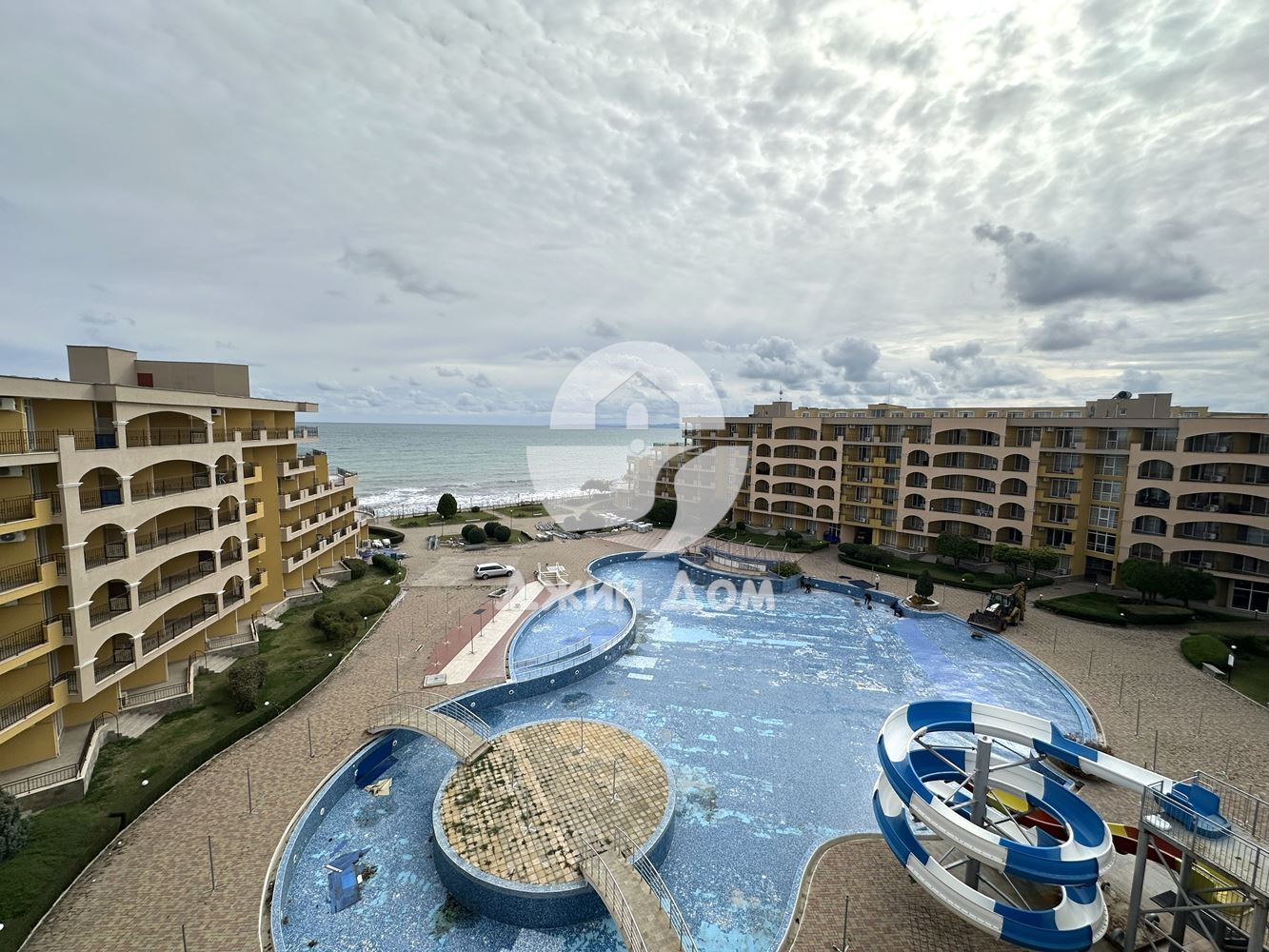 Тристаен апартамент с ПАНОРАМА МОРЕ в к-с „Мидия“, гр. Ахелой - 0