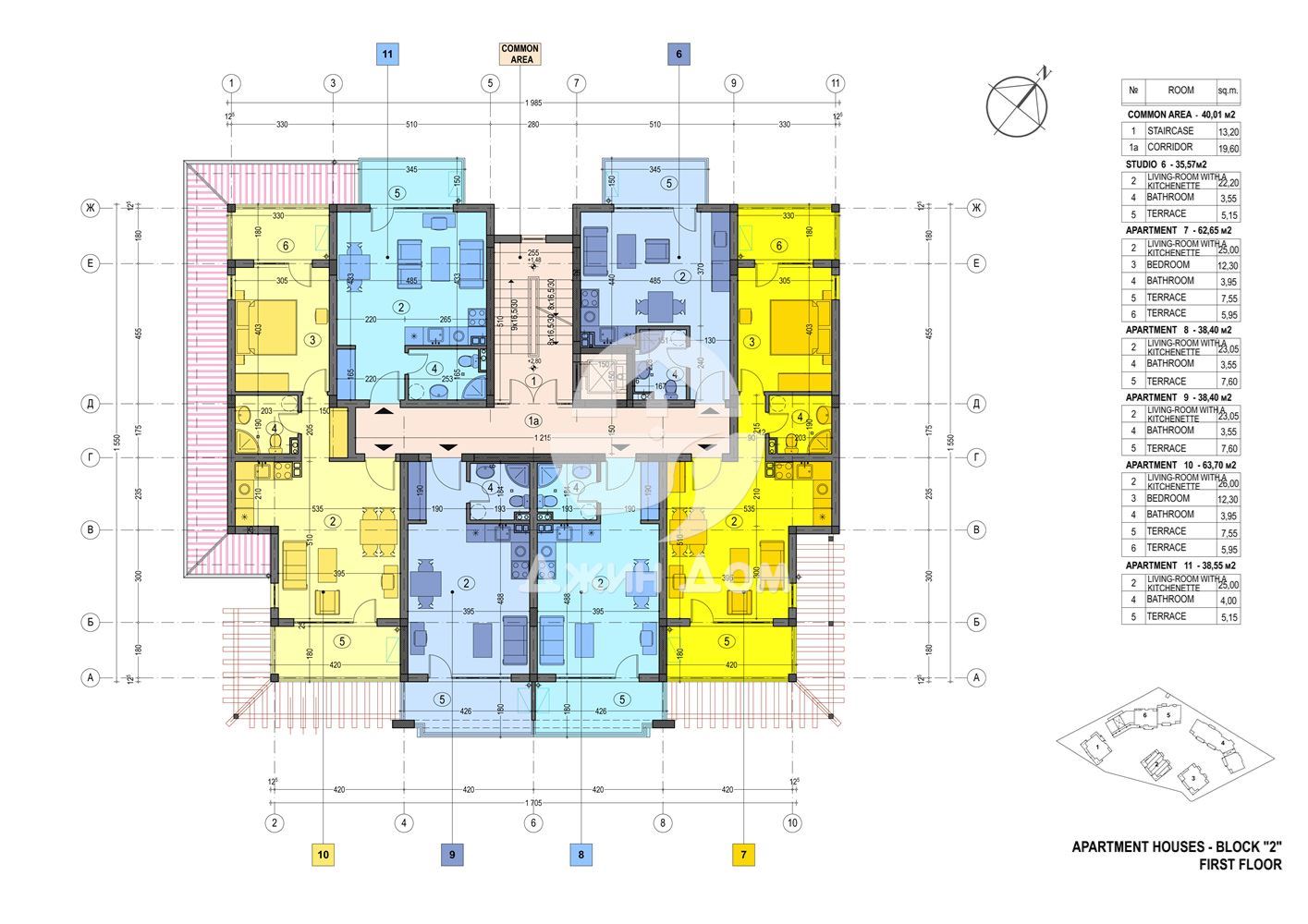 Едностаен апартамент в к-с „Арките“, с. Кошарица - 0