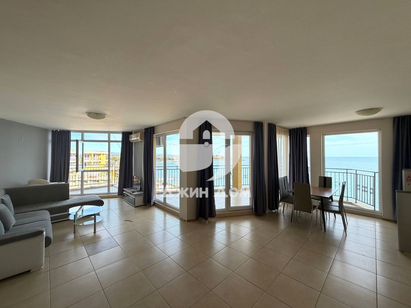 Тристаен апартамент с ПАНОРАМА МОРЕ в к-с „Мидия“, гр. Ахелой - 0