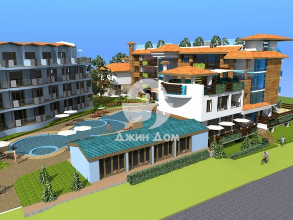 Просторен тристаен апартамент с ФРОНТАЛНА ГЛЕДКА МОРЕ в к-с „Рио 2“, с. Кошарица - 0