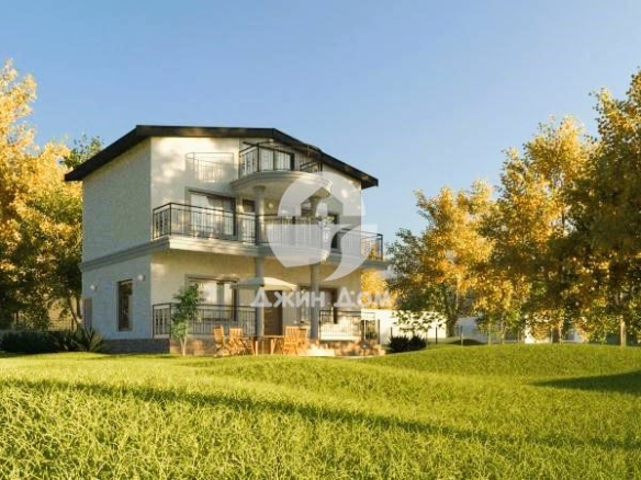 Просторна триетажна къща с ГЛЕДКА МОРЕ в с. Равна гора, гр. Варна - 0