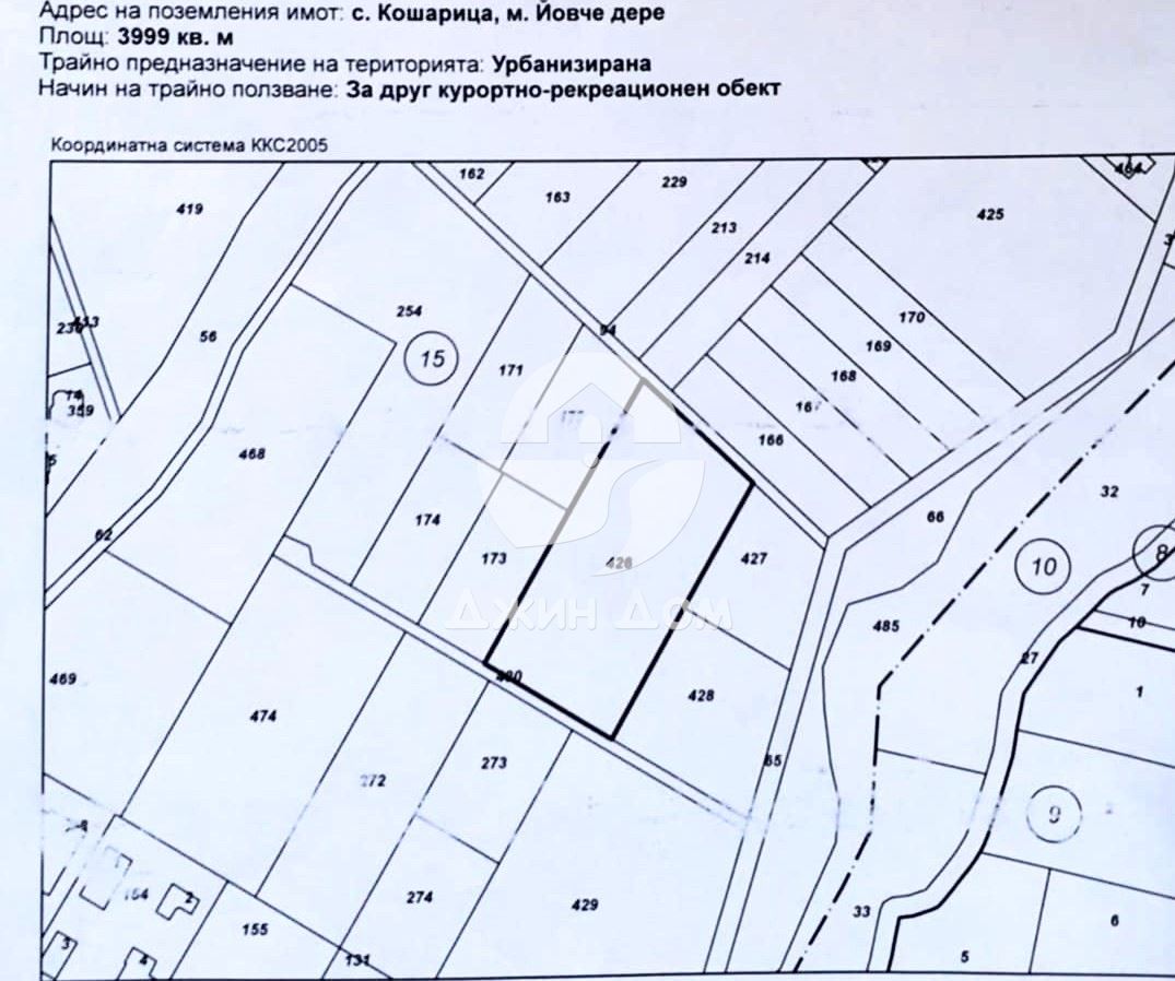 Парцел с ПАНОРАМА МОРЕ и планина в м-т Йовче дере, с. Кошарица - 0