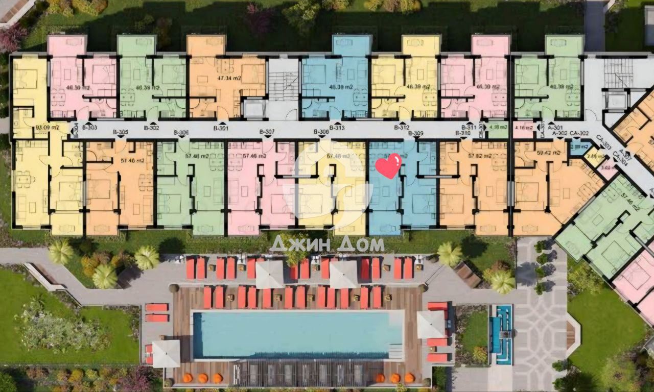 Просторен двустаен апартамент в к-с Емилия Романа Авеню, Слънчев бряг - 0