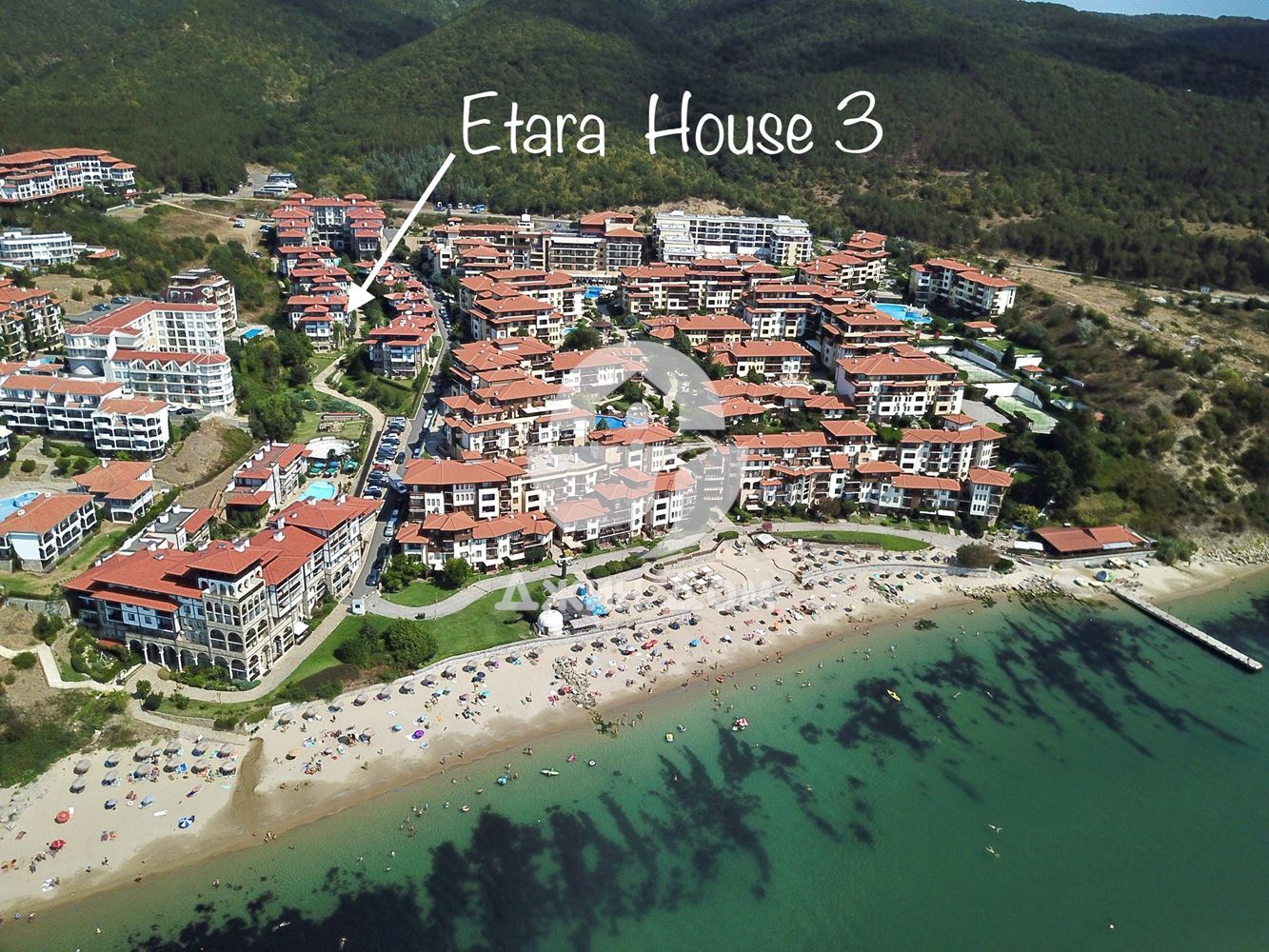 Двустаен апартамент с ЧАСТИЧНА ГЛЕДКА МОРЕ в к-с „Етъра 2“, Свети Влас - 0