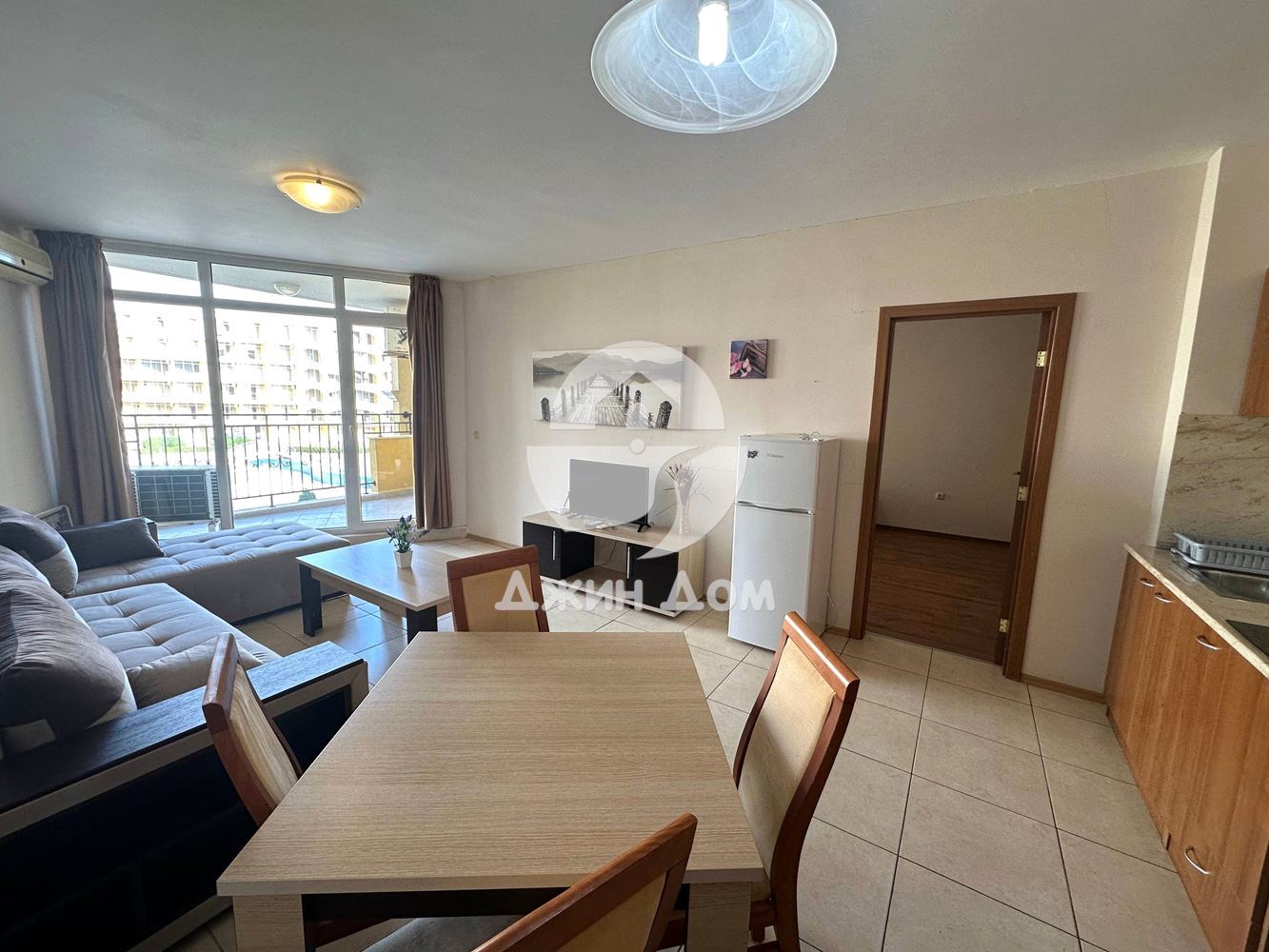 Тристаен апартамент на ПЪРВА ЛИНИЯ в к-с „Мидия“, гр. Ахелой - 0