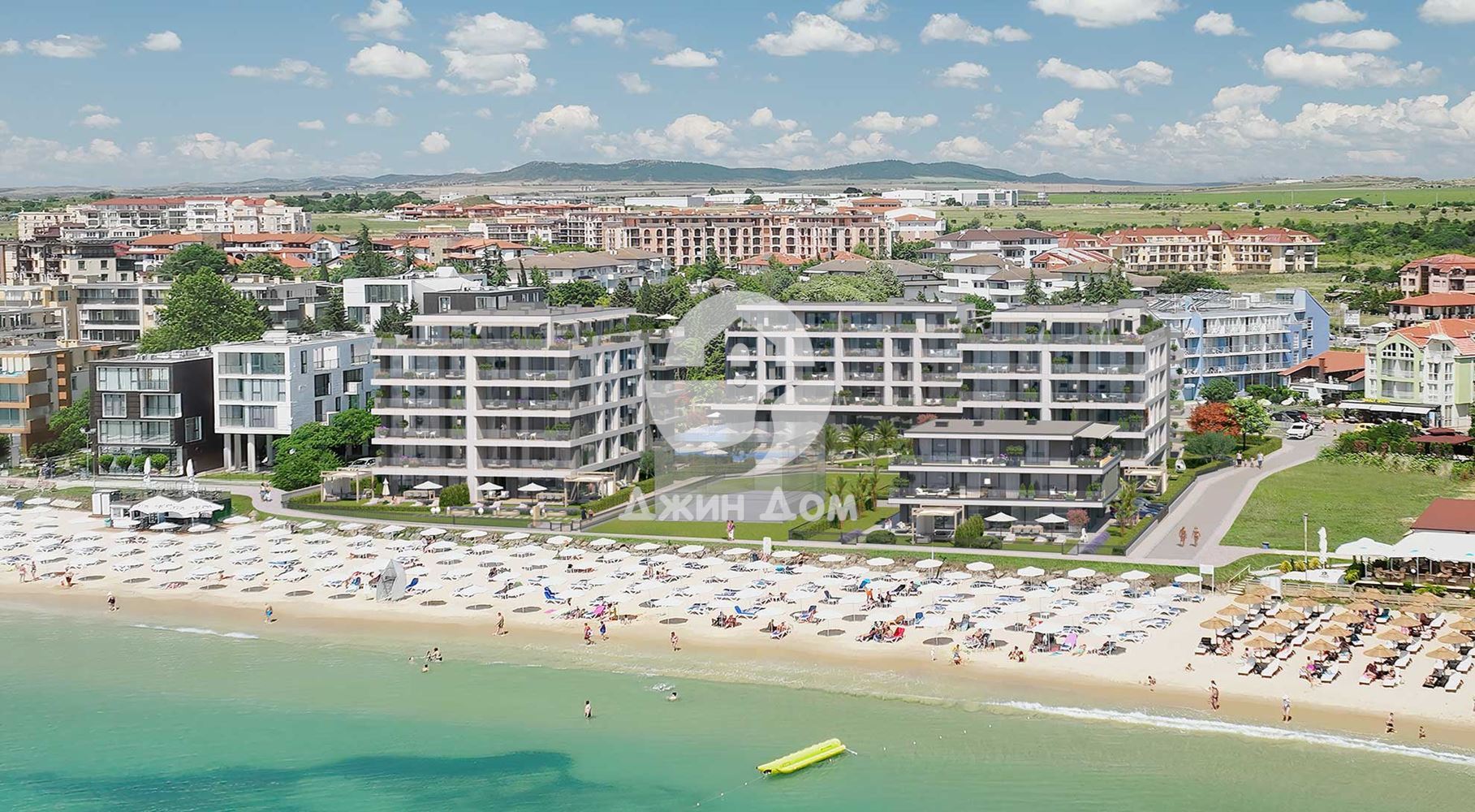 Тристайни апартаменти с ПАНОРАМА МОРЕ в к-с Олимпия Резиденс, с. Равда - 0