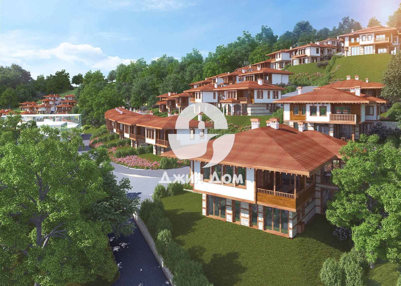 Самостоятелни къщи с ПАНОРАМА МОРЕ във Венид Еко Вилидж, Свети Влас - 0