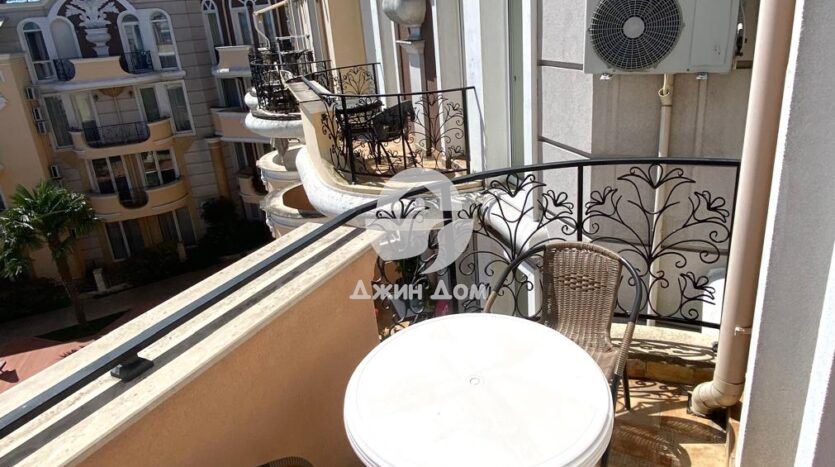 Обзаведен двустаен апартамент с ГЛЕДКА МОРЕ в к-с „Мелия 8“, с. Равда - 0