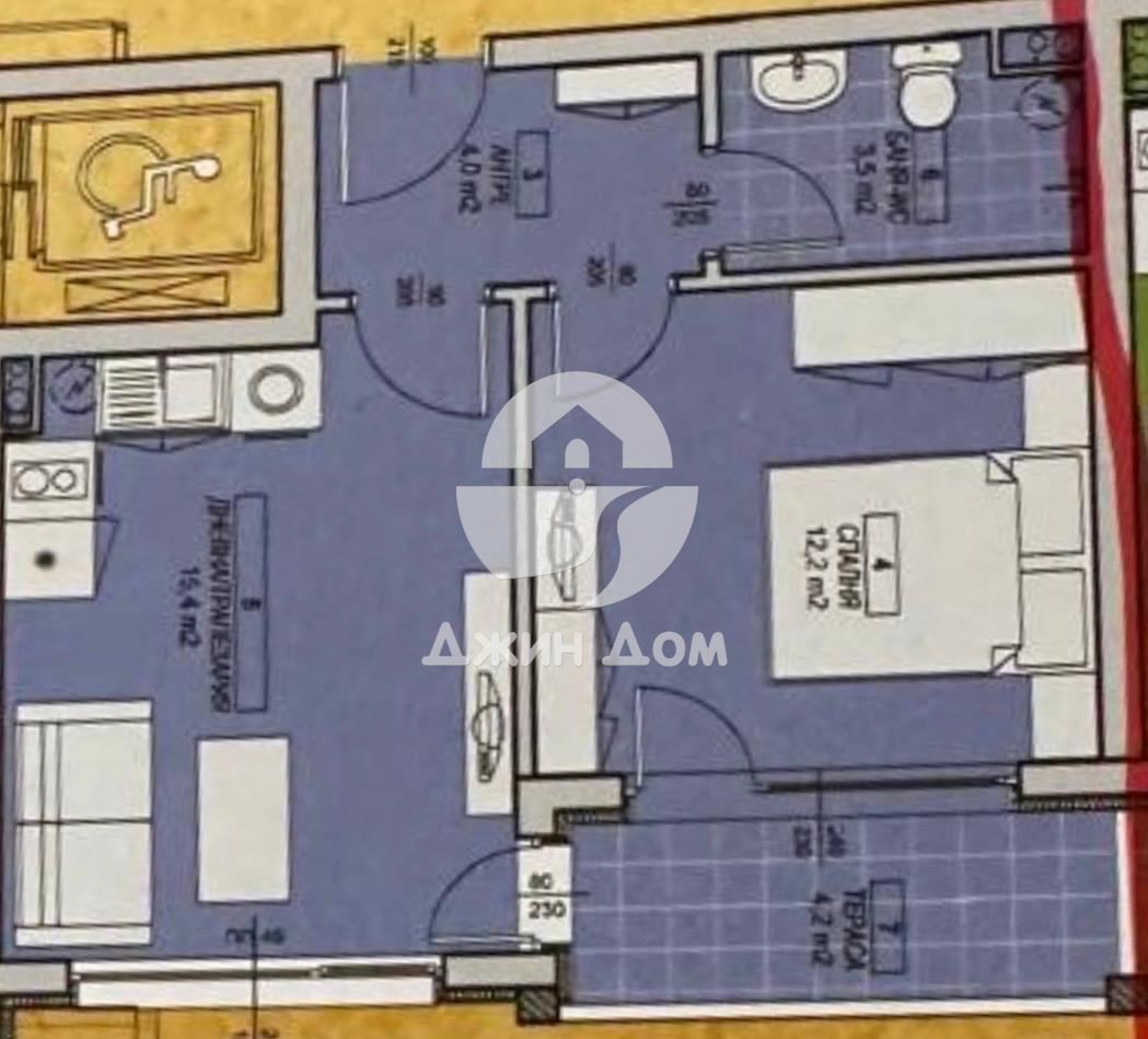 Двустаен апартамент с ГЛЕДКА МОРЕ в к-с „Елитония Гардънс 1“, с. Равда - 0