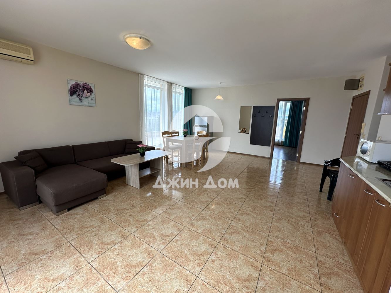 Тристаен апартамент с ПАНОРАМА МОРЕ в к-с „Мидия“, гр. Ахелой - 0