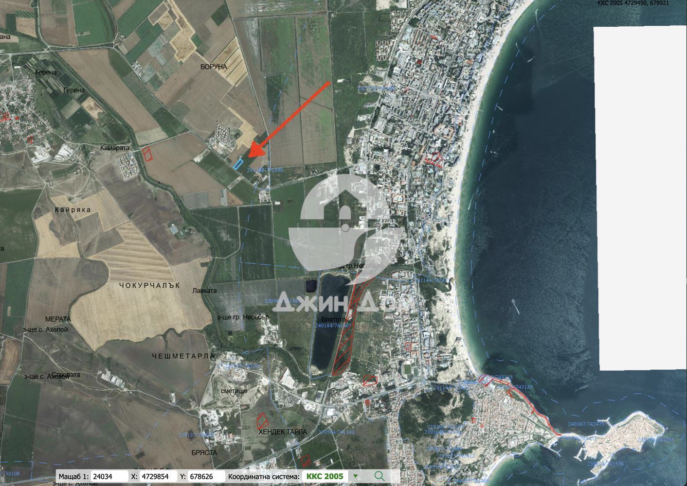 Урегулиран парцел в м. Боруна, к.к. Слънчев Бряг - 0