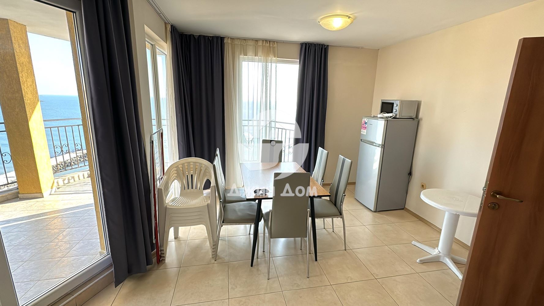 Тристаен апартамент с ПАНОРАМА МОРЕ в к-с Мидия Гранд Резорт, г.Ахелой - 0