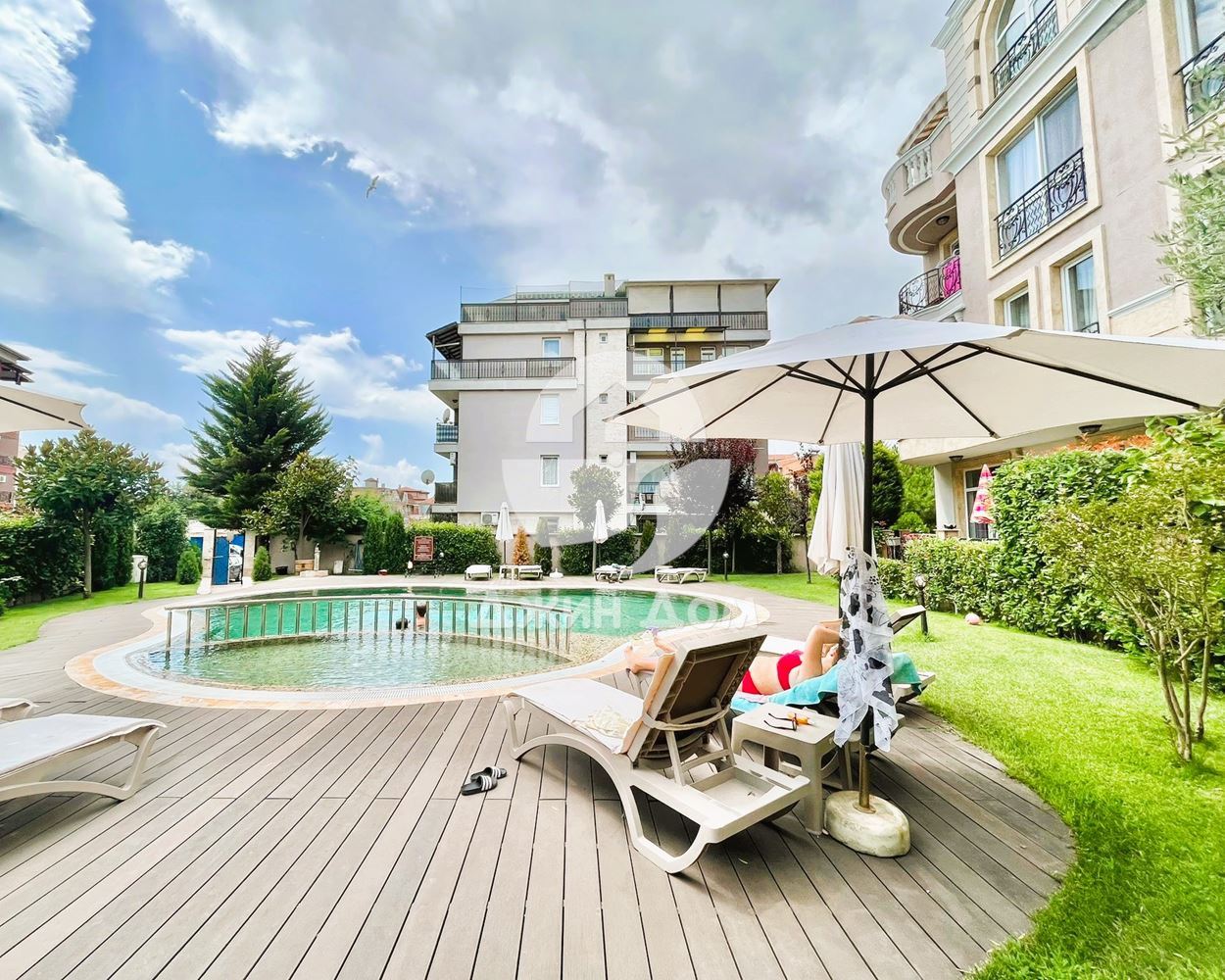 Тристаен апартамент с ПАНОРАМА МОРЕ в к-с „Мелия 10“, с. Равда - 0