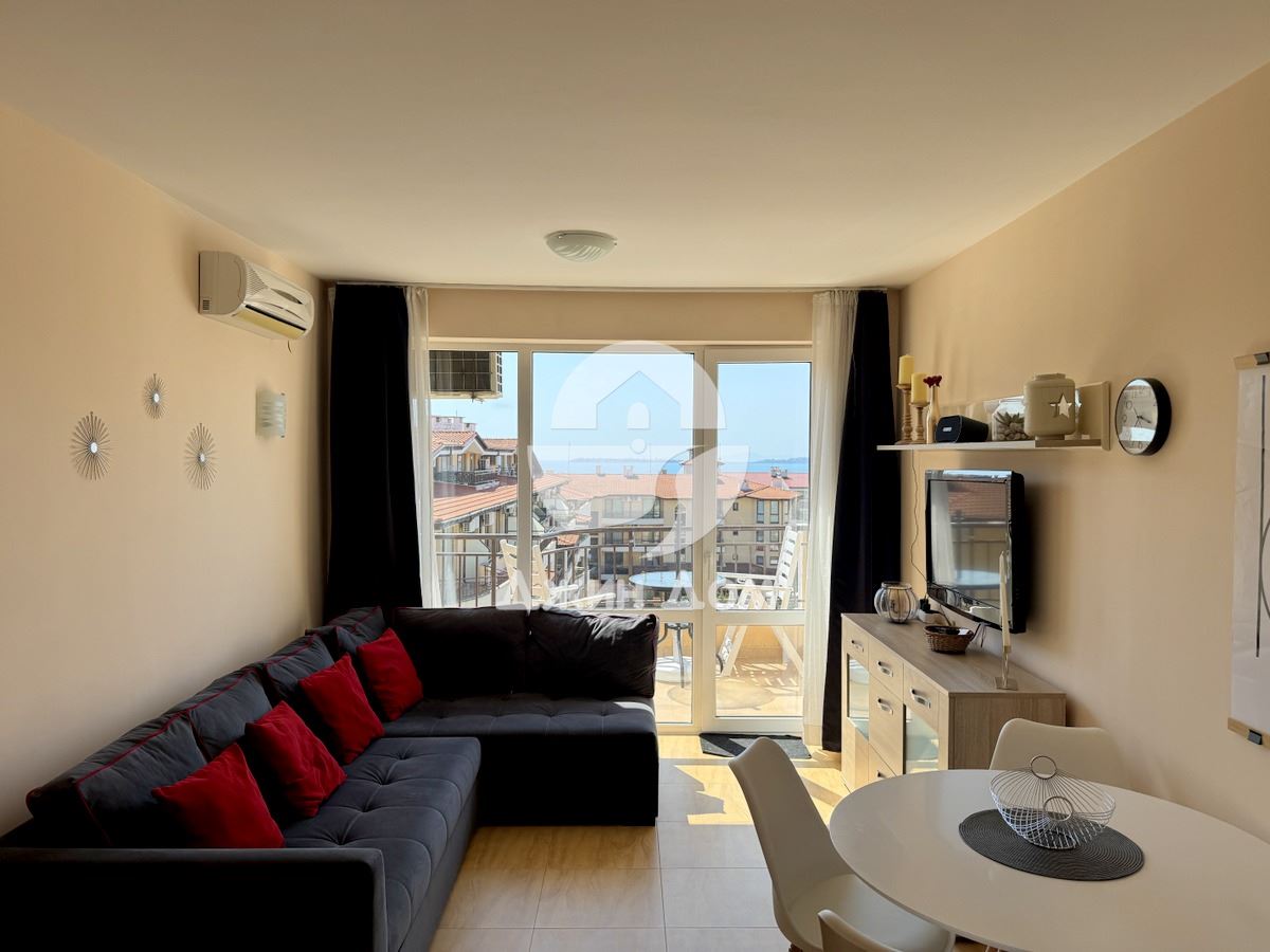 Тристаен апартамент с ГЛЕДКА МОРЕ в к-с Аква Дриймс, гр. Свети Влас - 0