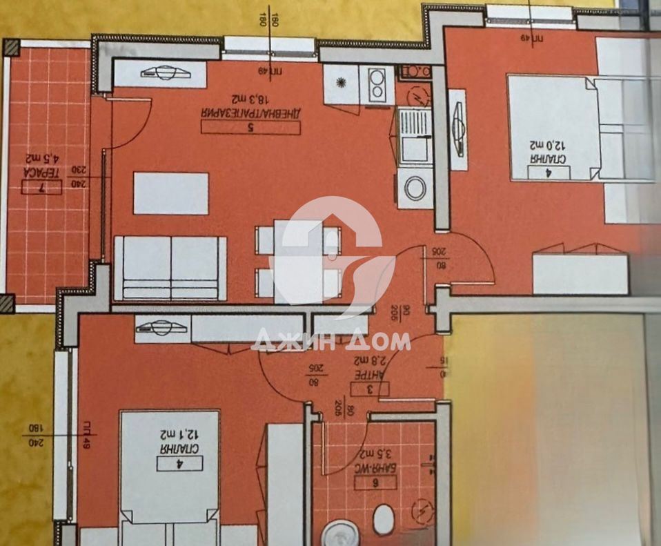 Просторен тристаен апартамент в к-с “Елитония Гардънс”, с. Равда - 0