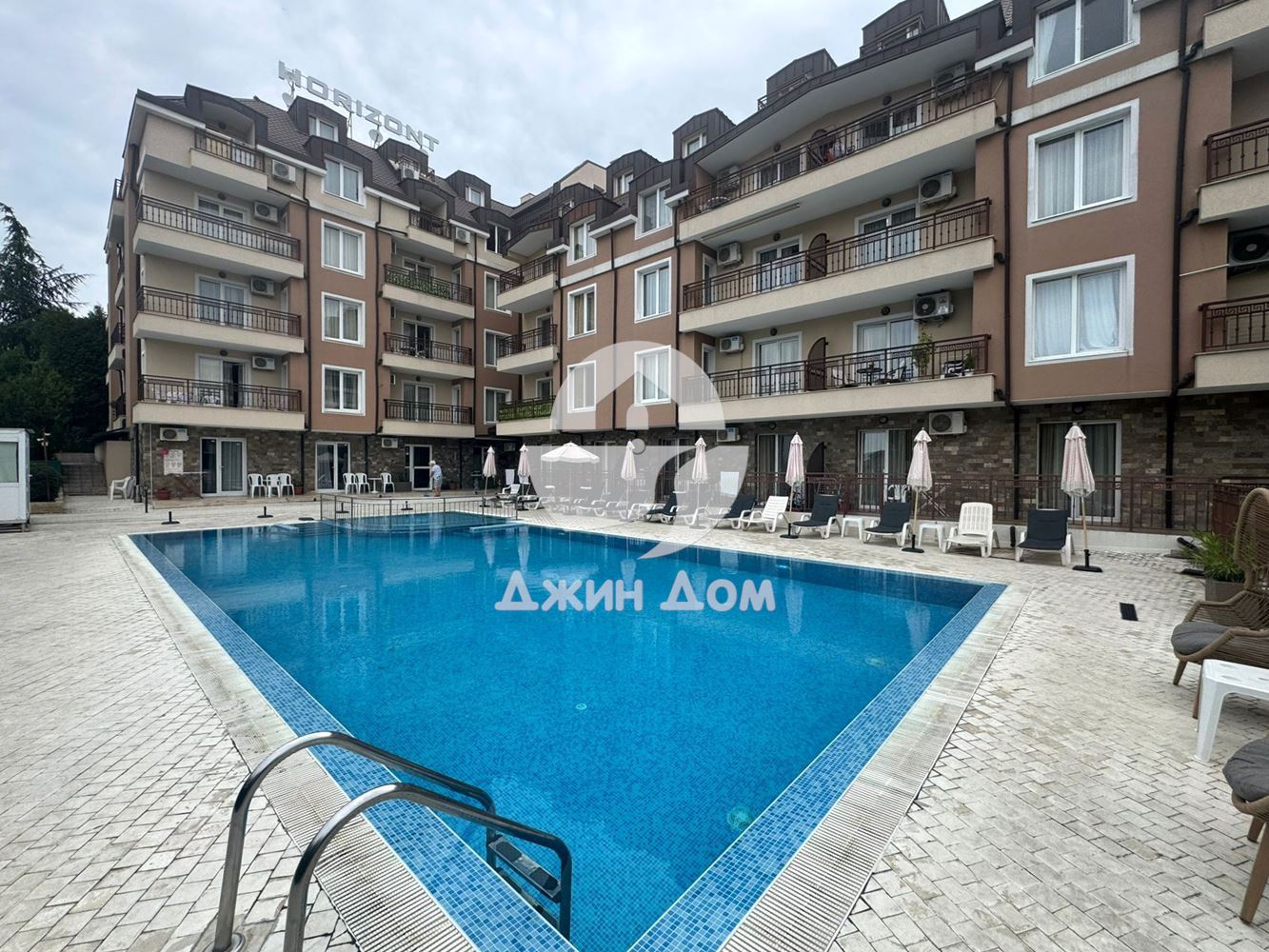 Едностаен апартамент с ГЛЕДКА МОРЕ в к-с „Хоризонт“, к.к. Слънчев бряг - 0